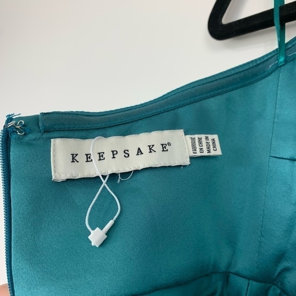 Keepsake the Label Stolen Hearts Teal Green Strapless Top Size XS - Picture 3 of 12